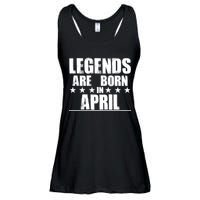 Legends Are Born In April Birthday Ladies Essential Flowy Tank