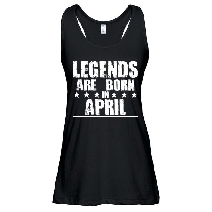 Legends Are Born In April Birthday Ladies Essential Flowy Tank