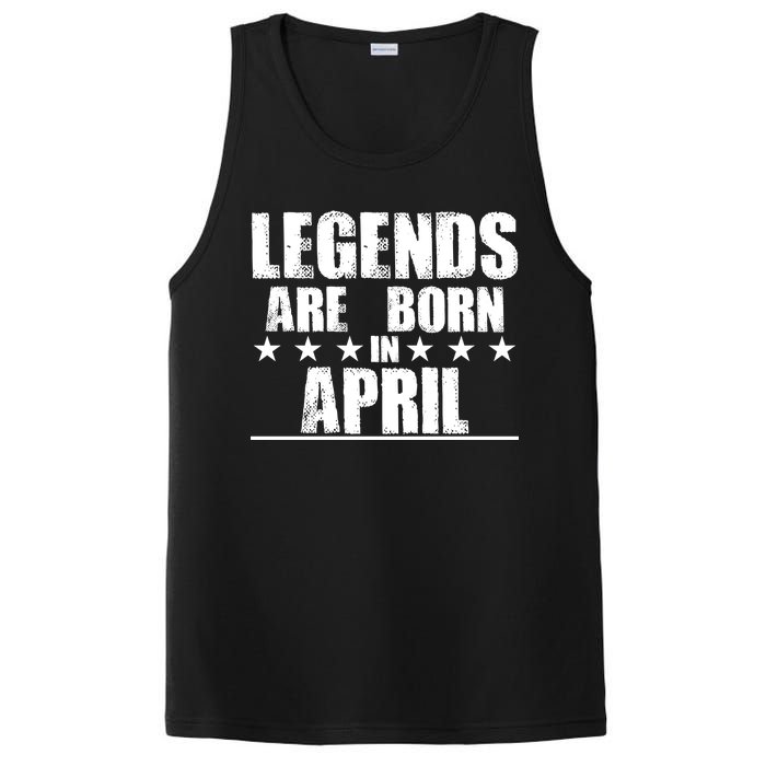 Legends Are Born In April Birthday PosiCharge Competitor Tank