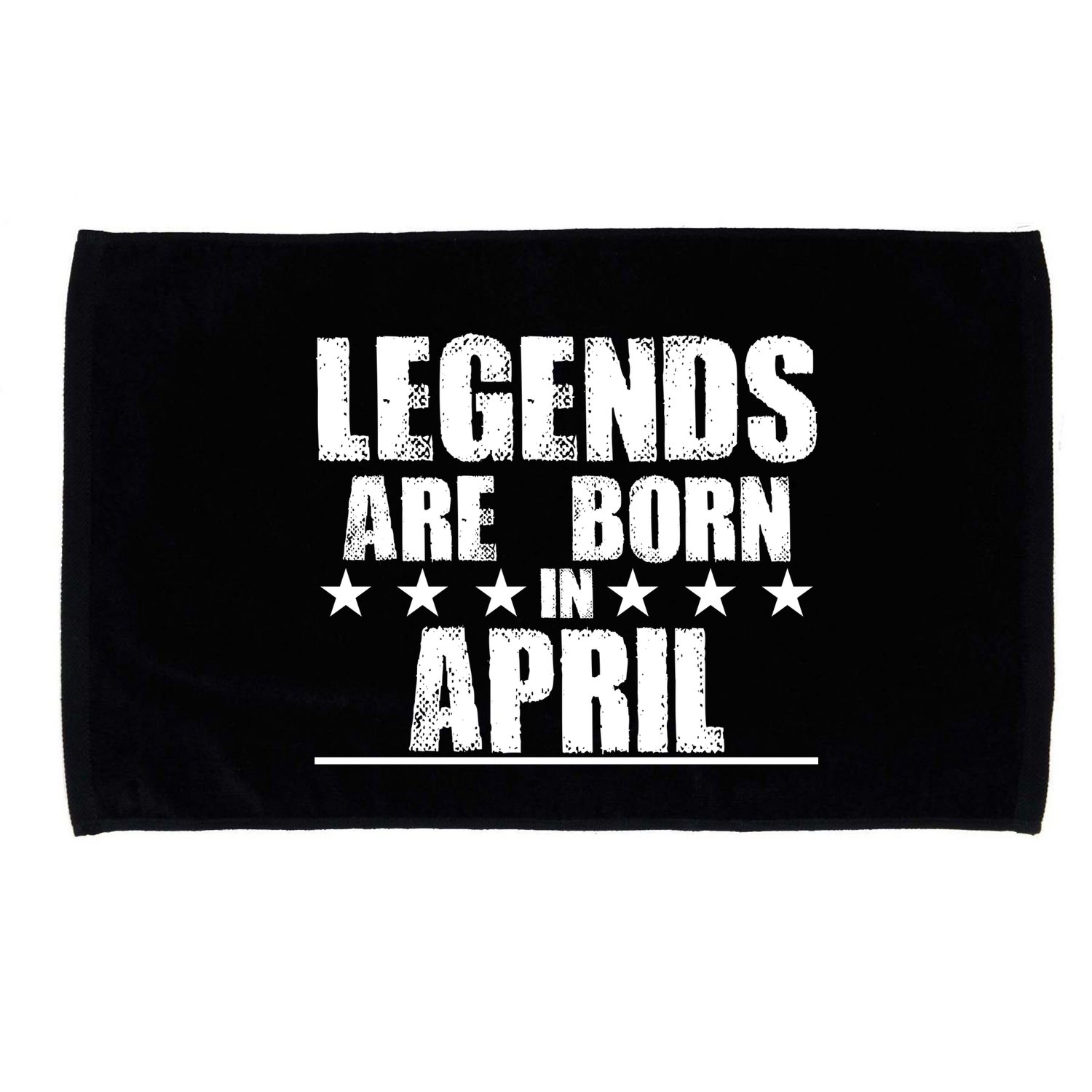 Legends Are Born In April Birthday Microfiber Hand Towel