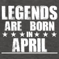 Legends Are Born In April Birthday Vector Backpack