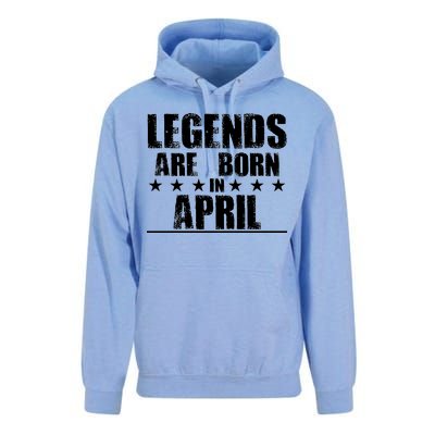 Legends Are Born In April Birthday Unisex Surf Hoodie