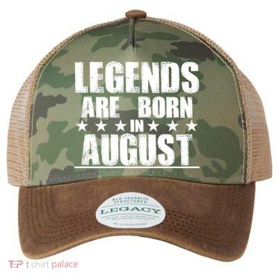 Legends Are Born In August Birthday Legacy Tie Dye Trucker Hat