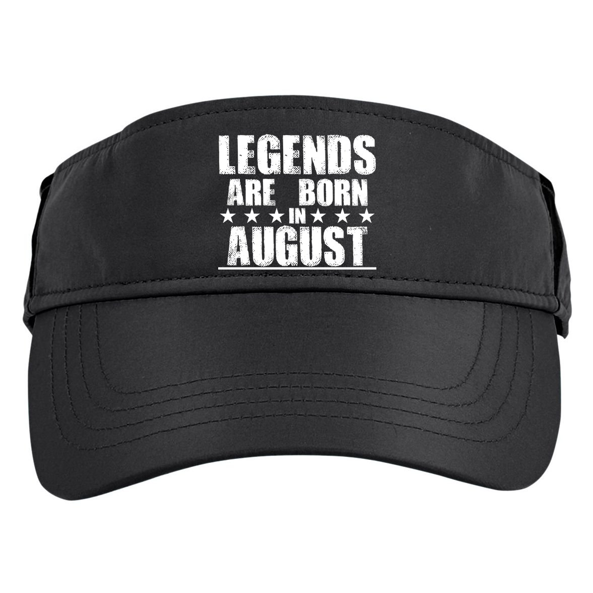 Legends Are Born In August Birthday Adult Drive Performance Visor