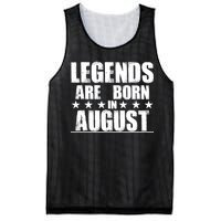 Legends Are Born In August Birthday Mesh Reversible Basketball Jersey Tank