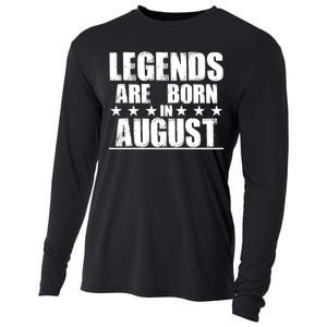 Legends Are Born In August Birthday Cooling Performance Long Sleeve Crew