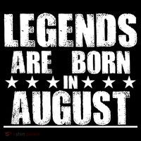 Legends Are Born In August Birthday Pom Pom 12in Knit Beanie