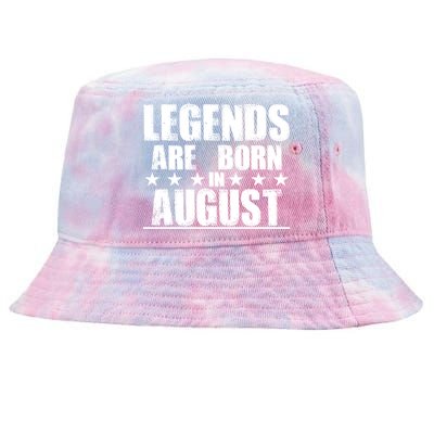 Legends Are Born In August Birthday Tie-Dyed Bucket Hat