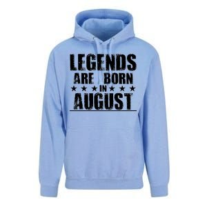 Legends Are Born In August Birthday Unisex Surf Hoodie