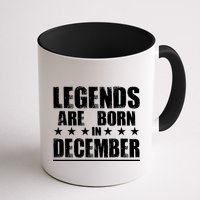 Legends Are Born In December Birthday Mug