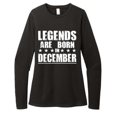 Legends Are Born In December Birthday Womens CVC Long Sleeve Shirt