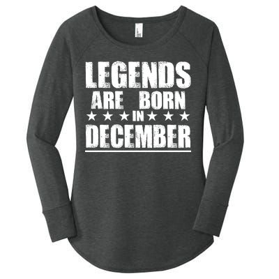 Legends Are Born In December Birthday Women's Perfect Tri Tunic Long Sleeve Shirt