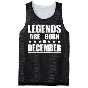 Legends Are Born In December Birthday Mesh Reversible Basketball Jersey Tank