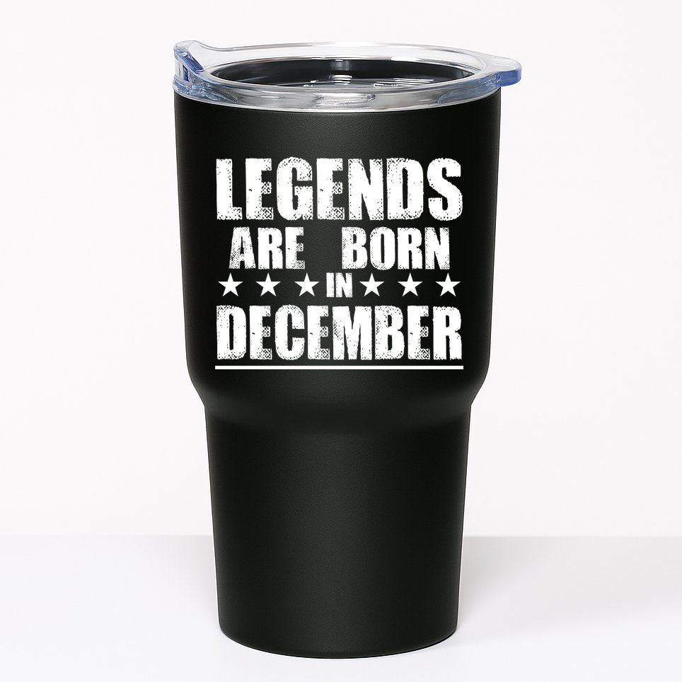 Legends Are Born In December Birthday Tumbler