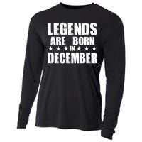 Legends Are Born In December Birthday Cooling Performance Long Sleeve Crew