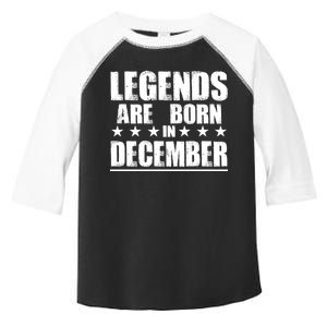 Legends Are Born In December Birthday Toddler Fine Jersey T-Shirt