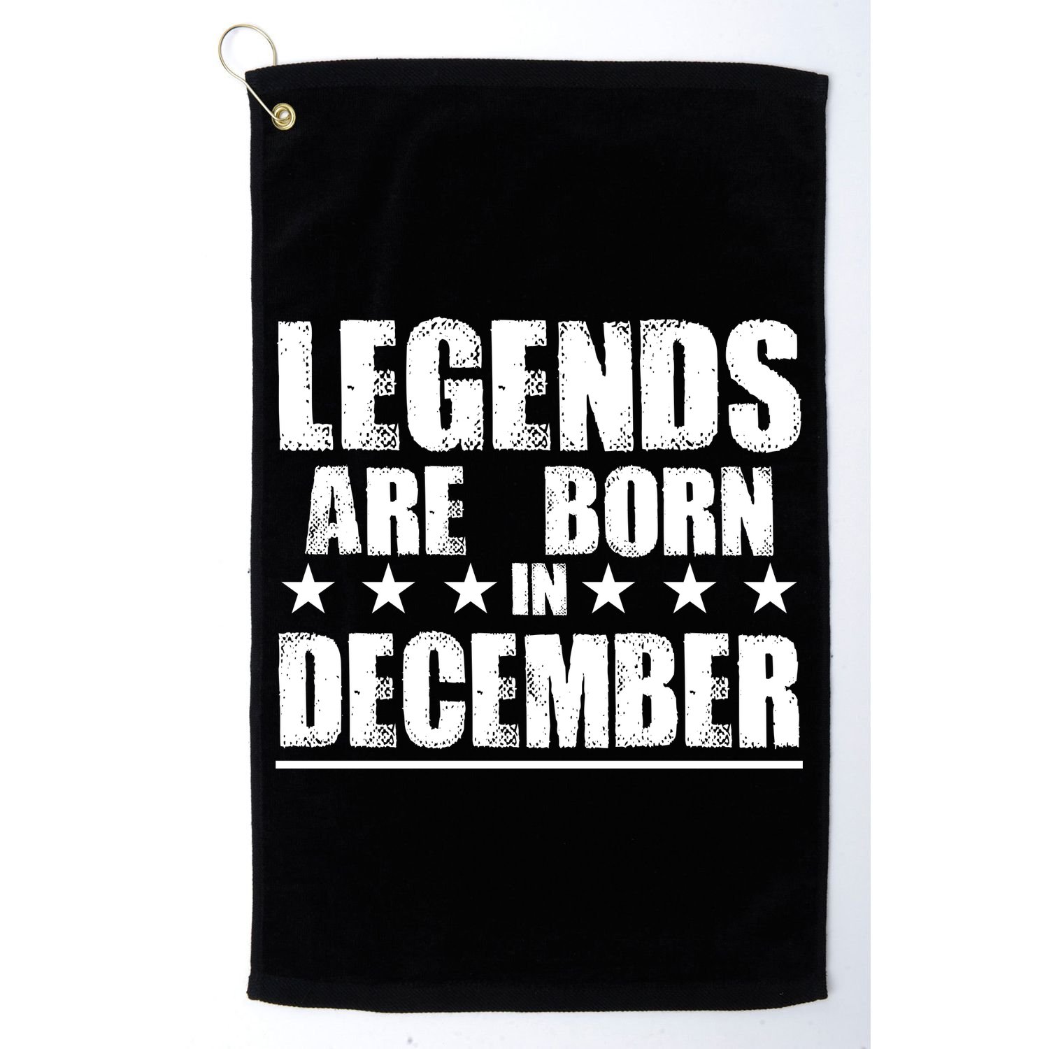Legends Are Born In December Birthday Golf Towel
