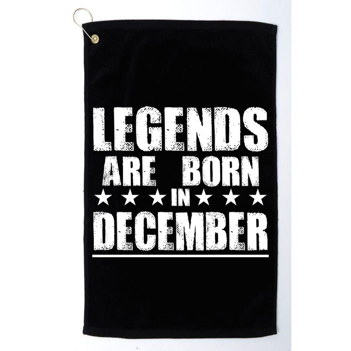 Legends Are Born In December Birthday Golf Towel