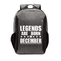 Legends Are Born In December Birthday Vector Backpack