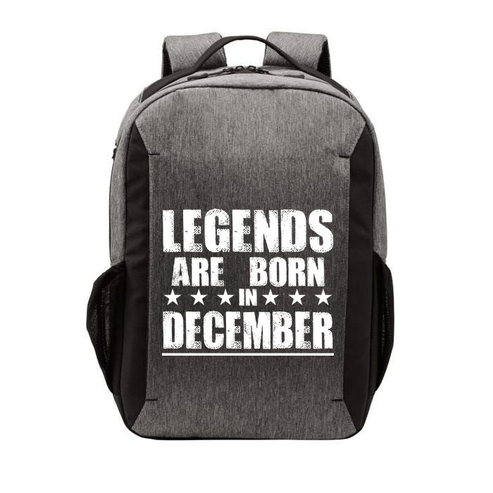 Legends Are Born In December Birthday Vector Backpack