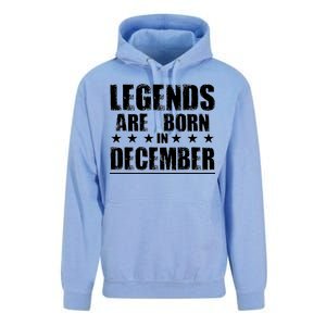 Legends Are Born In December Birthday Unisex Surf Hoodie