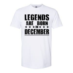 Legends Are Born In December Birthday Softstyle CVC T-Shirt