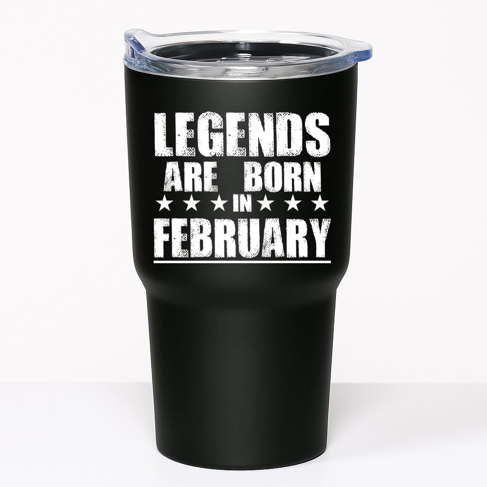 Legends Are Born In February Birthday Tumbler