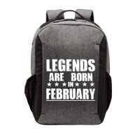 Legends Are Born In February Birthday Vector Backpack