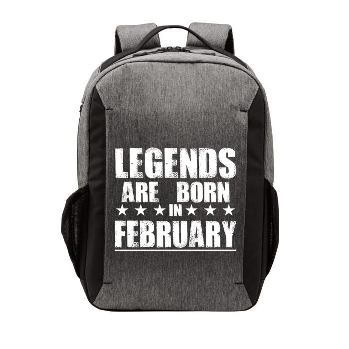 Legends Are Born In February Birthday Vector Backpack