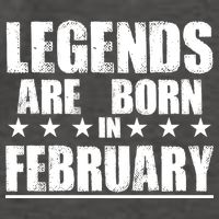 Legends Are Born In February Birthday Vector Backpack