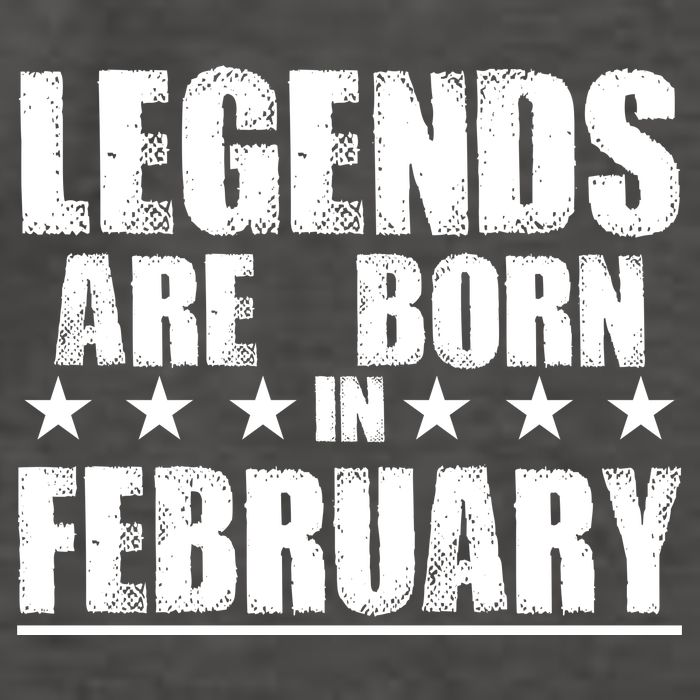 Legends Are Born In February Birthday Vector Backpack