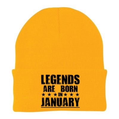 Legends Are Born In January Birthday Knit Cap Winter Beanie