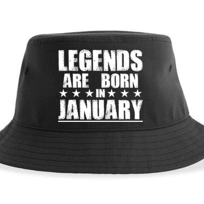 Legends Are Born In January Birthday Sustainable Bucket Hat