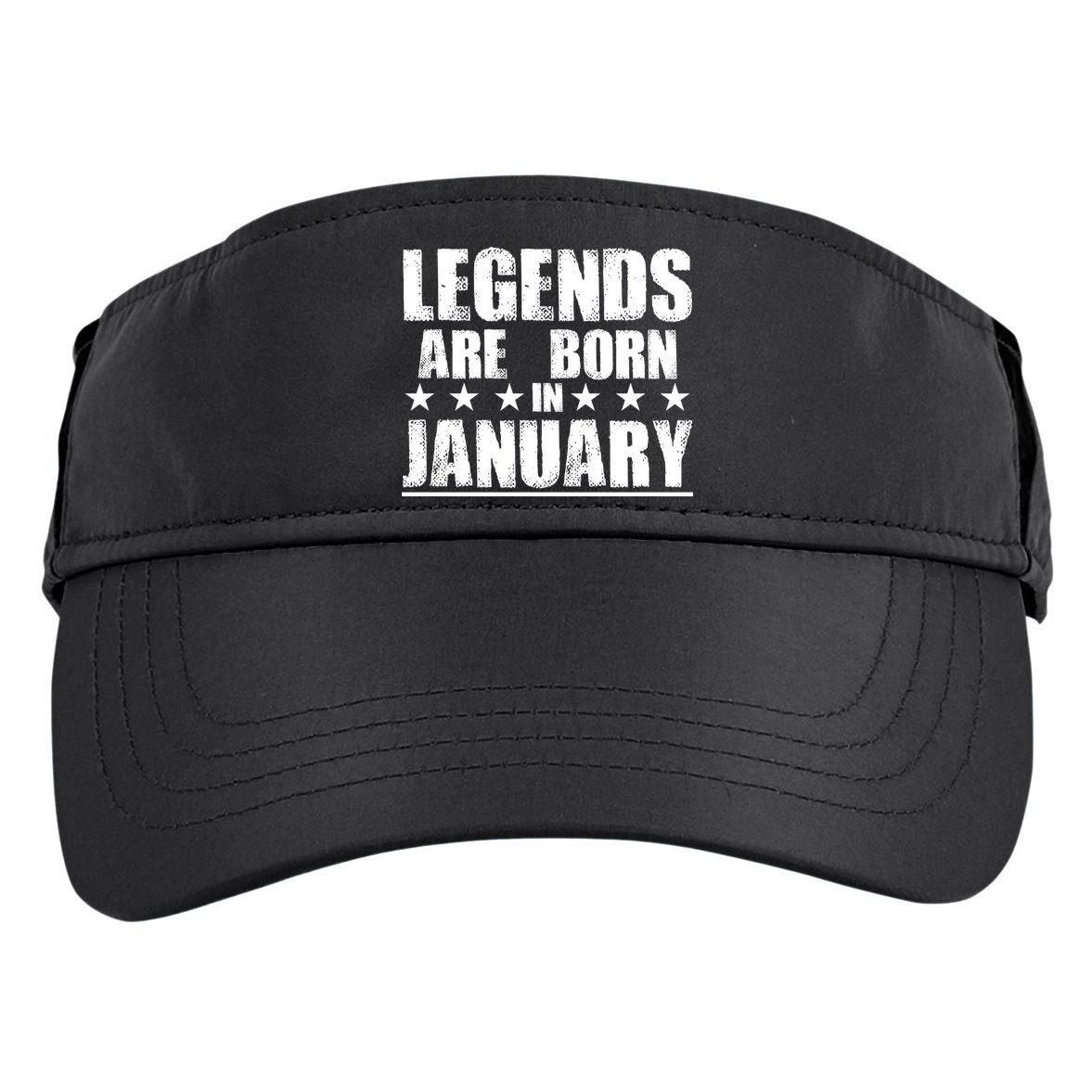 Legends Are Born In January Birthday Adult Drive Performance Visor