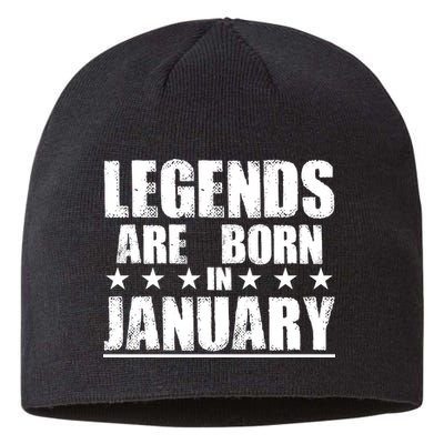 Legends Are Born In January Birthday Sustainable Beanie