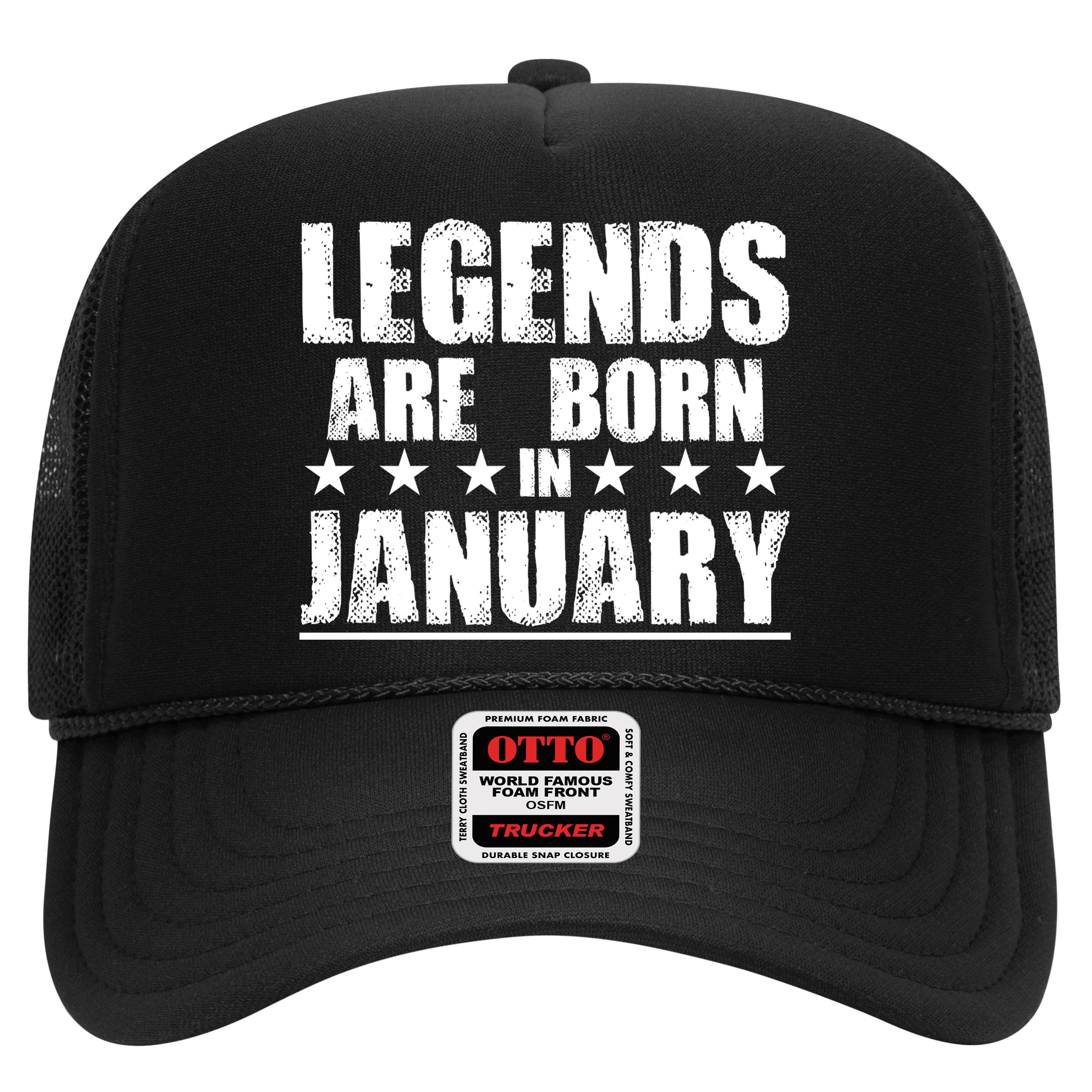 Legends Are Born In January Birthday Hat