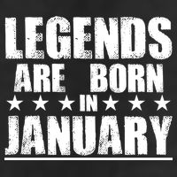 Legends Are Born In January Birthday Golf Towel