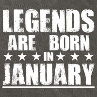 Legends Are Born In January Birthday Cotton Canvas Backpack