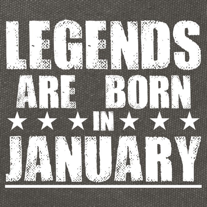 Legends Are Born In January Birthday Cotton Canvas Backpack