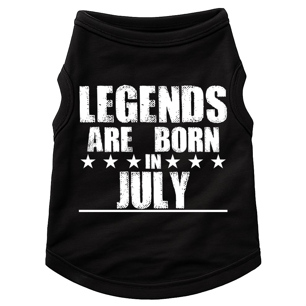 Legends Are Born In July Birthday Doggie Tank