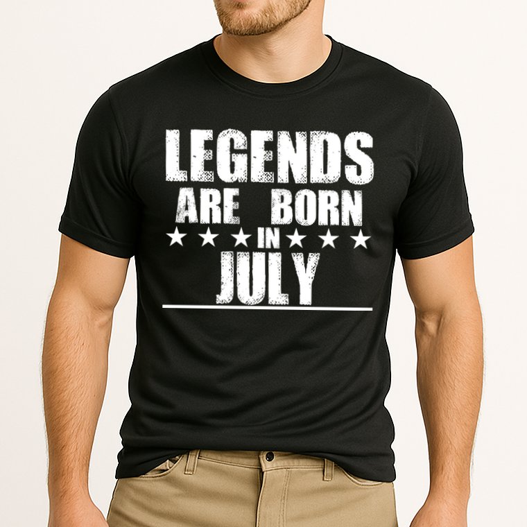 Legends Are Born In July Birthday Cooling Performance Crew T-Shirt