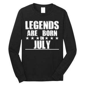 Legends Are Born In July Birthday Long Sleeve Shirt