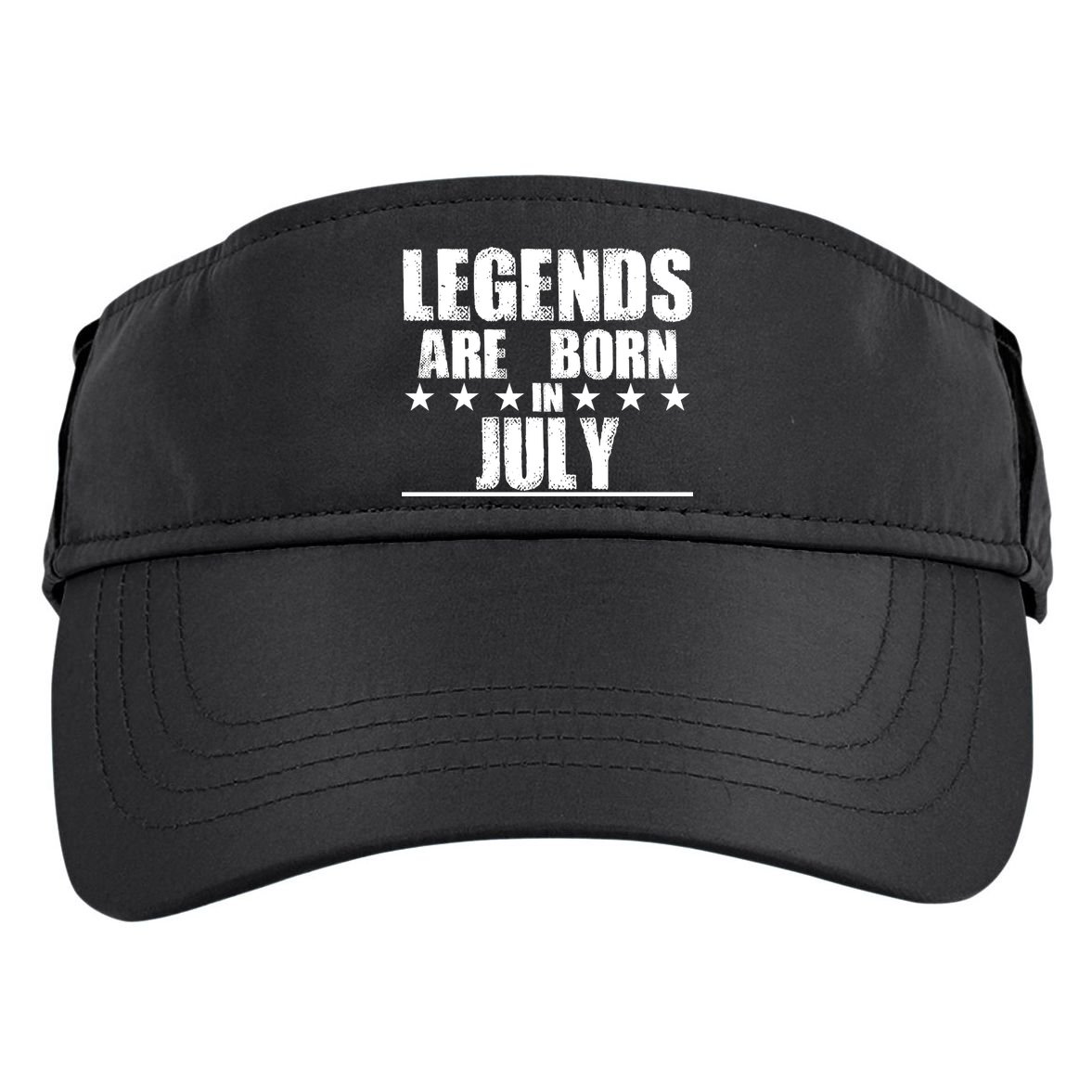 Legends Are Born In July Birthday Adult Drive Performance Visor