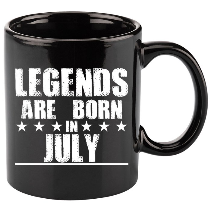 Legends Are Born In July Birthday 11oz C Handle Ceramic Mug