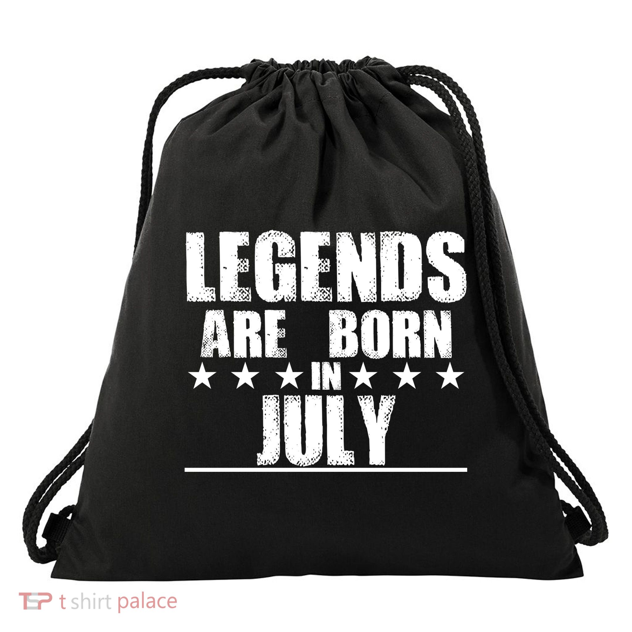 Legends Are Born In July Birthday Drawstring Bag