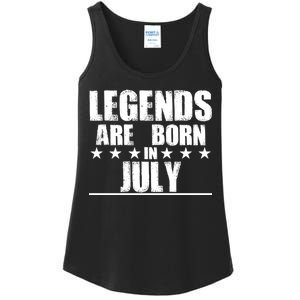 Legends Are Born In July Birthday Ladies Essential Tank