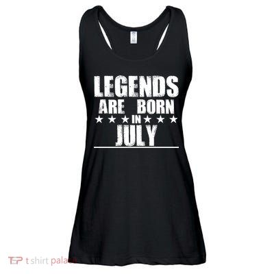 Legends Are Born In July Birthday Ladies Essential Flowy Tank