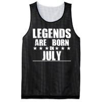 Legends Are Born In July Birthday Mesh Reversible Basketball Jersey Tank