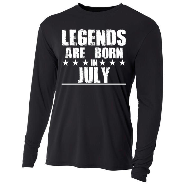 Legends Are Born In July Birthday Cooling Performance Long Sleeve Crew