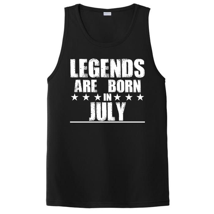 Legends Are Born In July Birthday PosiCharge Competitor Tank